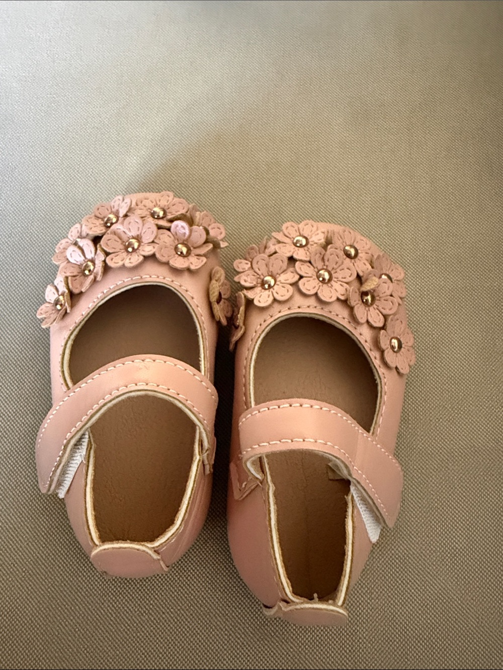 Girls Pink Flower Mary Jane Shoes